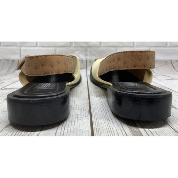 Rodelli Uomo New York Yellow/Brown Slip-On Leather Casual Square Toes Size 10.5 - Picture 7 of 13